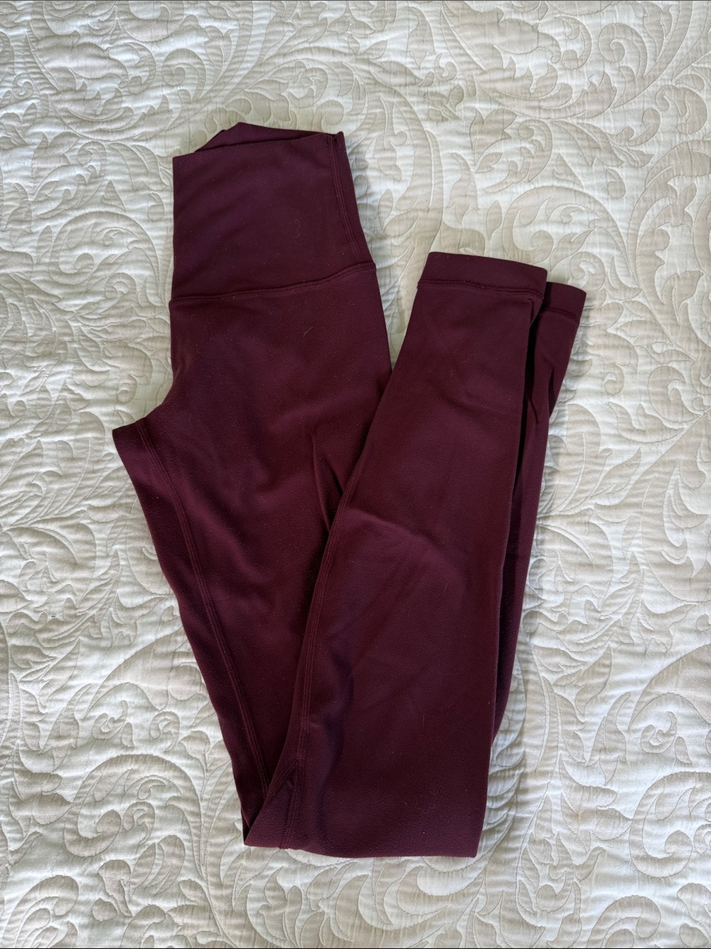 Lululemon High-Waist align Burgundy Leggings